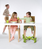 Green - KABOOST Booster Seat - Goes Under the Chair