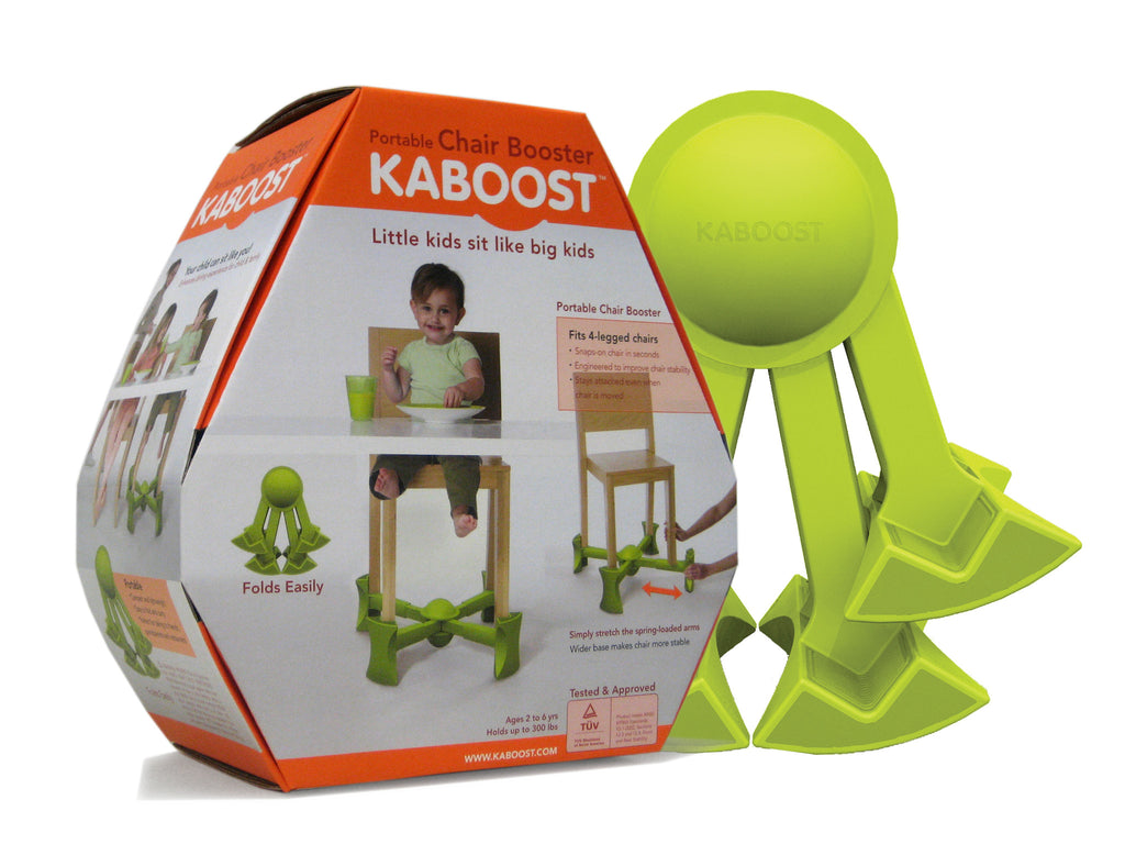 Green - KABOOST Booster Seat - Goes Under the Chair