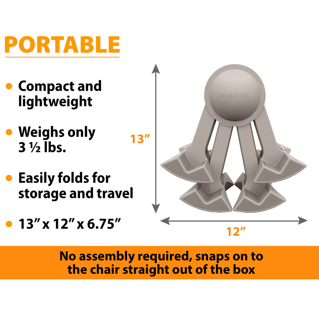 Natural - KABOOST Chair Booster - Goes Under the Chair Natural - KABOOST Chair Booster - Goes Under the Chair