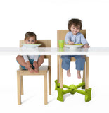 Green - KABOOST Booster Seat - Goes Under the Chair