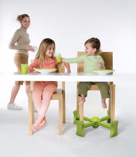 KABOOST Green KABOOST Booster Seat Goes Under the Chair