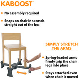 Charcoal - KABOOST Booster Seat - Goes Under the Chair
