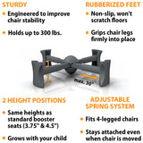 Charcoal - KABOOST Booster Seat - Goes Under the Chair