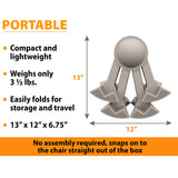Natural - KABOOST Booster Seat - Goes Under the Chair