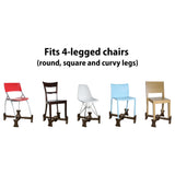 Chocolate - KABOOST Chair Booster - Goes Under the Chair