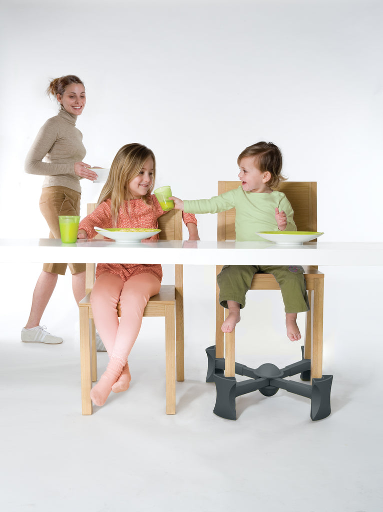 Charcoal - KABOOST Booster Seat - Goes Under the Chair