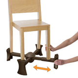 Chocolate - KABOOST Chair Booster - Goes Under the Chair