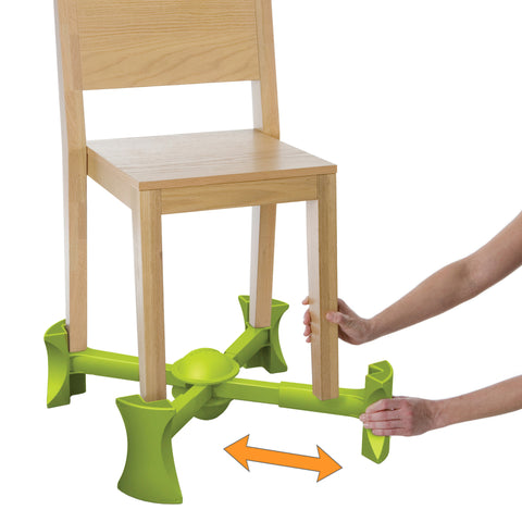 Green - KABOOST Booster Seat - Goes Under the Chair