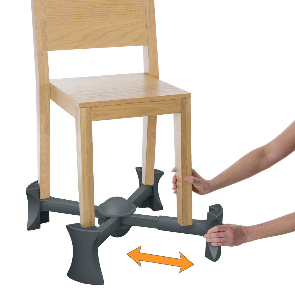 Charcoal - KABOOST Chair Booster - Goes Under the Chair